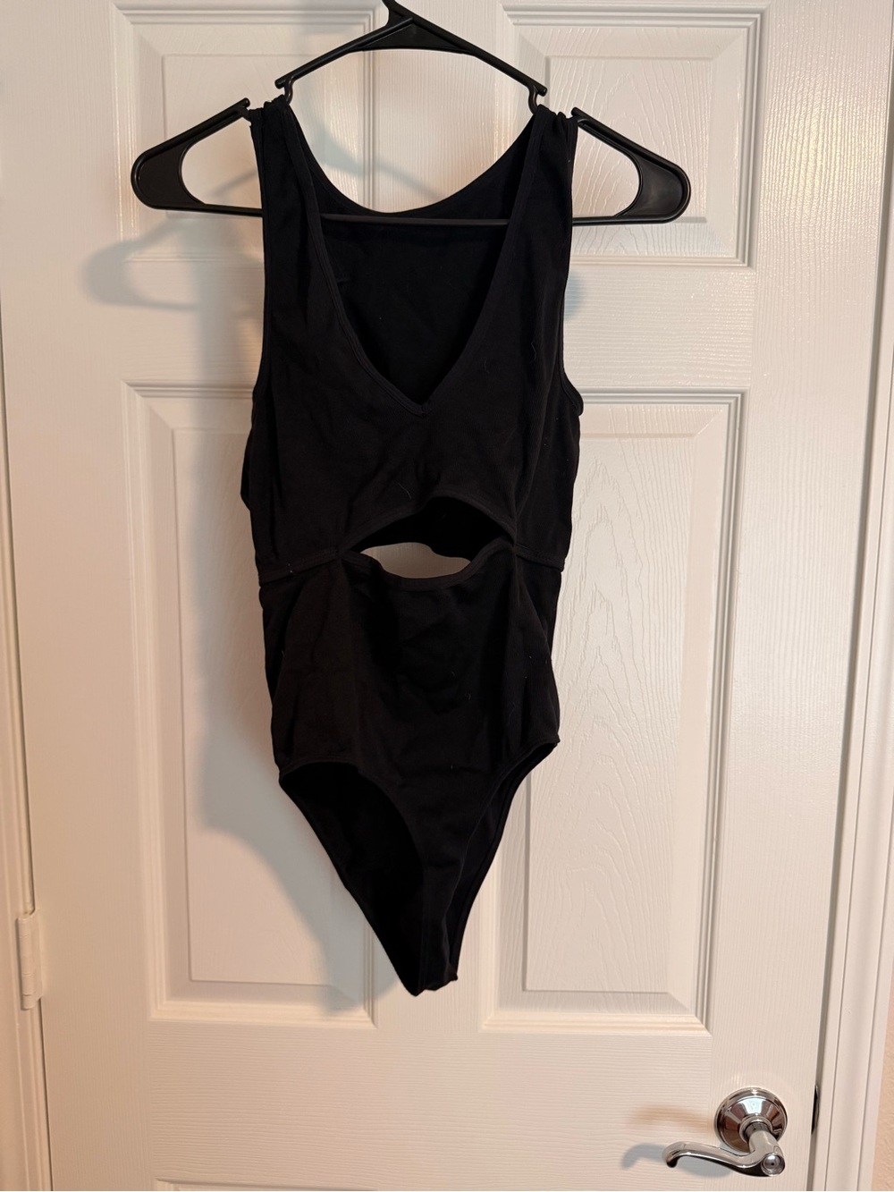 Colsie Women’s Black Cutout one piece - Picture 2 of 3